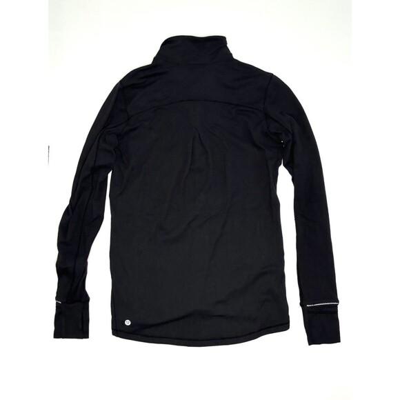 Lululemon Pullover Womens Size XSmall Outrun Half Zip Long Sleeve Top Black Rulu - Picture 4 of 4